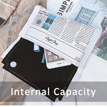 Unique KUANG! Newspaper Evening Handbag Clutch for Ladies
