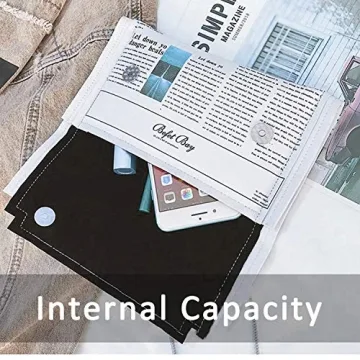 Unique KUANG! Newspaper Evening Handbag Clutch for Ladies