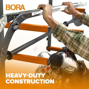 Bora Wood Organizer with 6-Level Wall Mount – Heavy Duty Storage