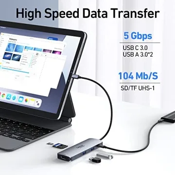 USB C Docking Station for Dual HDMI Monitors and Charging