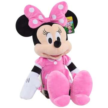 Disney Junior Minnie Mouse 40 Inch Giant Plush Minnie Mouse Stuffed Animal for Kids, Officially Lice...