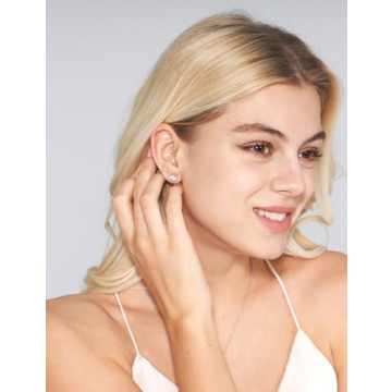 IMOLOVE Moissanite Stud Earrings | Sparkling Quality Jewelry