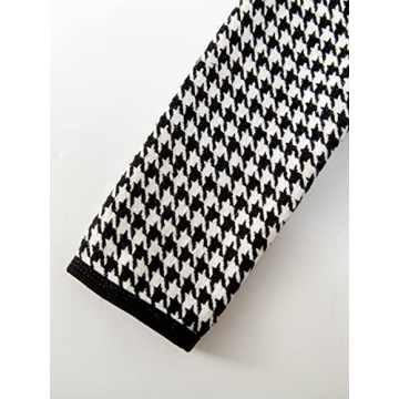 Stylish WDIRARA Houndstooth Outfit for Toddler Girls