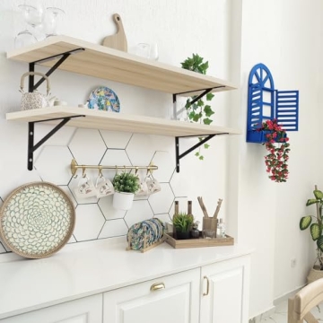 Stylish Kaboon 36 Inch Floating Shelves Set of 2