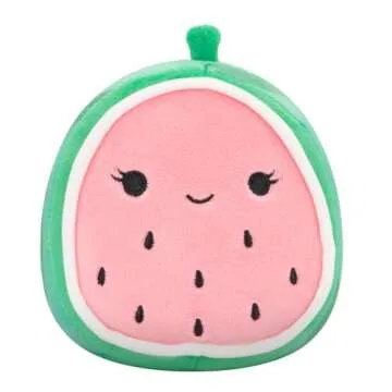 Squishmallows Original 5-Inch Food 4-Pack – Kachina Kiwi, Rayen Pancakes, Visconti Lemon Macaron, Wanda Watermelon – Official Jazwares Plush (Little)
