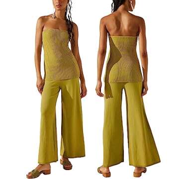 Biivrii Women Y2K 2 Piece Pants Set Summer Stylish Outfit