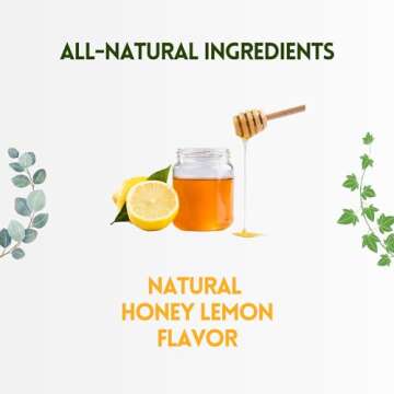 Herbion Naturals Cough Drops with Natural Honey Lemon Flavor, Sugar-Free with Stevia, Dietary Supplement, Soothes Cough, for Adults and Children Over 6 Years, 18 Drops, No Artificial Flavor or Color.