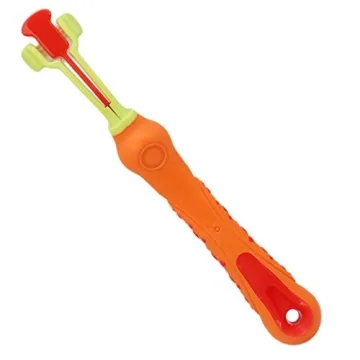 TIHOOD Three Sided Pet Toothbrush for Easy Dental Care