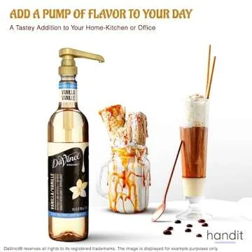 HANDIT Gold Coffee Syrup Pumps for 25.4oz/750ml Bottles