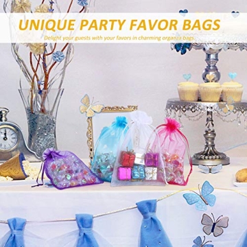 Elegant Angooni Organza Gift Bags - 100PCS for All Occasions