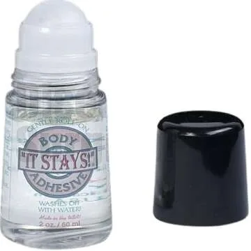 ABSOLUTE SUPPORT It Stays Roll- On Body Adhesive, 2 fl oz Clear