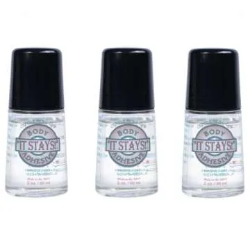 ABSOLUTE SUPPORT It Stays Roll- On Body Adhesive, 2 fl oz Clear