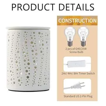 PALANCHY Wax Melt Warmer with Timer for Aromatic Living