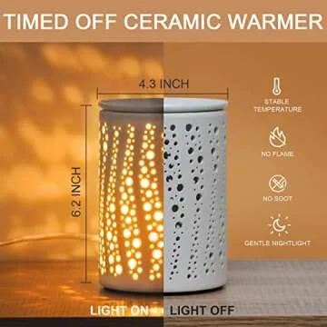 PALANCHY Wax Melt Warmer with Timer for Aromatic Living