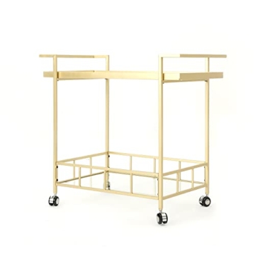 Stylish Christopher Knight Amaya Glass Bar Cart for Home