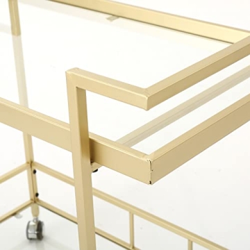 Stylish Christopher Knight Amaya Glass Bar Cart for Home