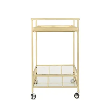 Stylish Christopher Knight Amaya Glass Bar Cart for Home