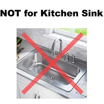 2 Pack - 2.25" Top / 1" Basket- Sink Strainer Bathroom, Utility, Slop, Laundry, RV and Lavatory Sink Drain Strainer Hair Catcher. Stainless Steel - Hilltop Products