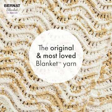 Bernat Blanket Tie Dye-Ish Golden Rays Yarn - 2 Pack of 10.5oz/300g - Polyester - #6 Super Bulky - 2...