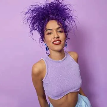 ARCTIC FOX Vegan and Cruelty-Free Semi-Permanent Hair Color Dye (4 Fl Oz, PURPLE AF)