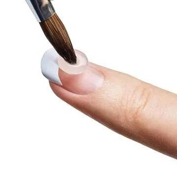 KISS French Acrylic False Nails Sculpture Kit, Natural & French Manicure, Extended Bubble-Free Nail Tips with Acrylic Liquid & Powder, Maximum Speed Nail Glue, Application Brush, & 40 Fake Nails