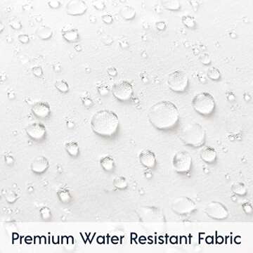 Phantoscope Premium Outdoor Pillow Inserts - Pack of 2 Square Form Water Resistant Polyester Throw Pillows, Couch Sham Cushion Stuffer, 22 x 22 inches