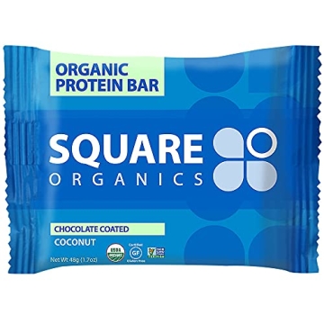 Square Organics Vegan Protein Bars - Chocolate Coconut Delight