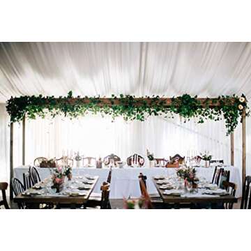 A-DECOR 84 ft-12 Pack Artificial Ivy Garland Hanging Vines for Bedroom Wedding Party Green Decoration Wall Plants Jungle Leaves Faux Backdrop Decorative Leaf Foliage Face Greenery Fake Plant Decor