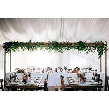 A-DECOR 84 ft-12 Pack Artificial Ivy Garland Hanging Vines for Bedroom Wedding Party Green Decoration Wall Plants Jungle Leaves Faux Backdrop Decorative Leaf Foliage Face Greenery Fake Plant Decor