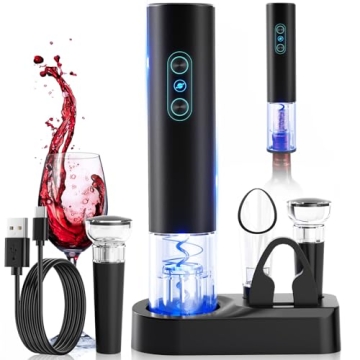 Otuseta Electric Wine Opener - Rechargeable Cordless Accessory for Effortless Cork Removal