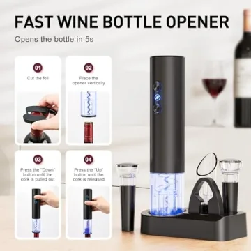 Otuseta Electric Wine Opener - Effortless Cork Removal