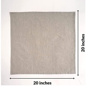 FINGERCRAFT Cloth Dinner Napkins Set of 6 for Elegant Dining