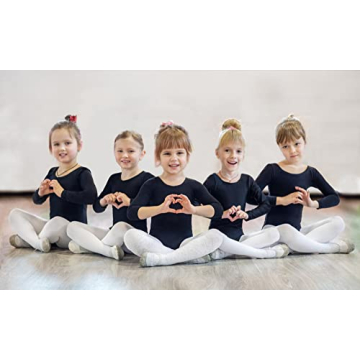 DANSHOW Girls Long Sleeve Leotard for Ballet Gymnastics