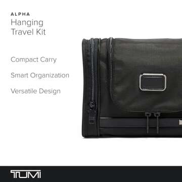 TUMI - Alpha Hanging Travel Kit - Toiletries Travel Bag - Cosmetics Organizer - Travel Essentials Ba...
