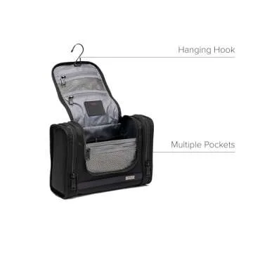 TUMI - Alpha Hanging Travel Kit - Toiletries Travel Bag - Cosmetics Organizer - Travel Essentials Bag with Hooks & Pockets - Black