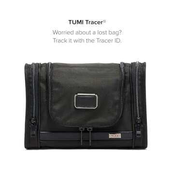 TUMI - Alpha Hanging Travel Kit - Toiletries Travel Bag - Cosmetics Organizer - Travel Essentials Bag with Hooks & Pockets - Black