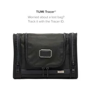 TUMI - Alpha Hanging Travel Kit - Toiletries Travel Bag - Cosmetics Organizer - Travel Essentials Bag with Hooks & Pockets - Black