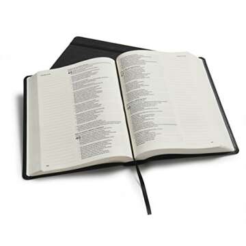 Biblia RVR 1960 de apuntes azul, piel genuina y tela