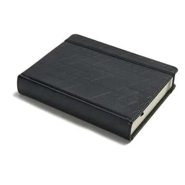 Biblia RVR 1960 de apuntes azul, piel genuina y tela