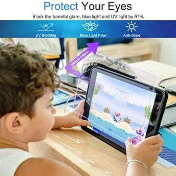 【2 Pack】 iPad 10.2-inch Tablet Blue Light Blocking Frosted Screen Protector (2021/2020/2019, 9th Generation/8th Generation/7th Generation),Light Anti-Glare Bubble Free Anti-fingerprint Protective Film