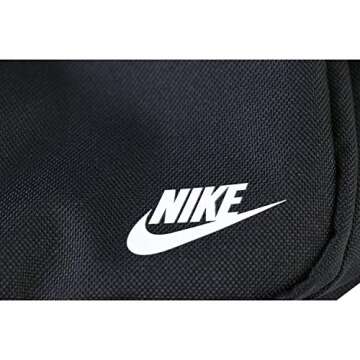 Nike Heritage Small Items 2.0 Tote Bag, Black/Black/(White), One Size