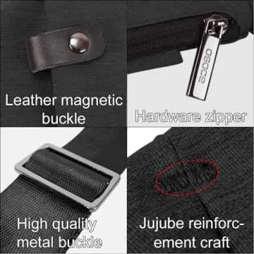 OSOCE Lightweight Sling Bag, Anti Theft Crossbody Bags for Women Men Casual Shoulder Crossbody Sport Travel Hiking Bag,Black,Small