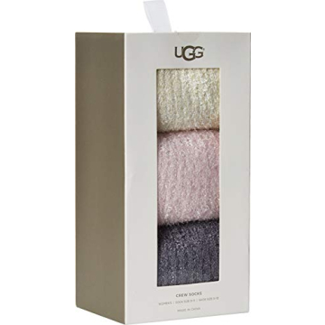 UGG Women's W Cozy Sparkle Sock Gift Set, multi, O/S
