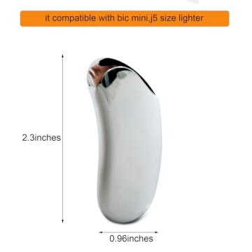 Ergonomic Metal Lighter Case for BIC Mini - Stylish & Durable