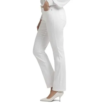 NYDJ Marilyn Straight Denim Jeans for Women in Optic White
