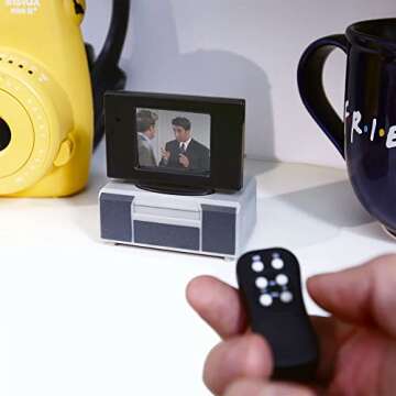 New Fall '21 - Tiny TV Classics - Friends Edition - Newest Collectible from Basic Fun - Watch top Friends Scenes on a Real-Working Tiny TV (with Working Remote)!