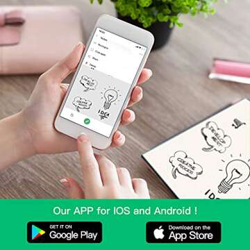 GUYUCOM Smart Reusable Notebook, Erasable Wirebound Smart Notebook with Pen Sketch Pads APP Storage (A5)