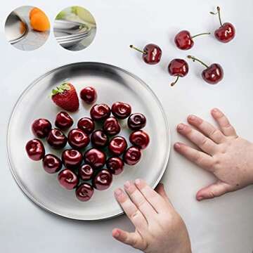 HaWare Stainless Steel Plates Set for Kids - Safe & Durable