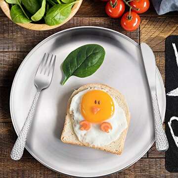 HaWare Stainless Steel Plates Set for Kids - Safe & Durable