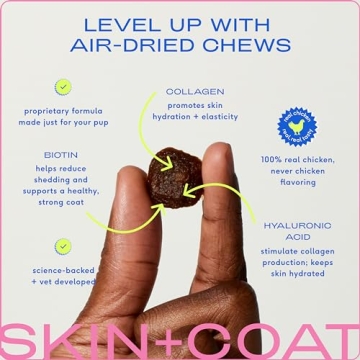 Native Pet Skin & Coat Chews for Dogs with Salmon Oil